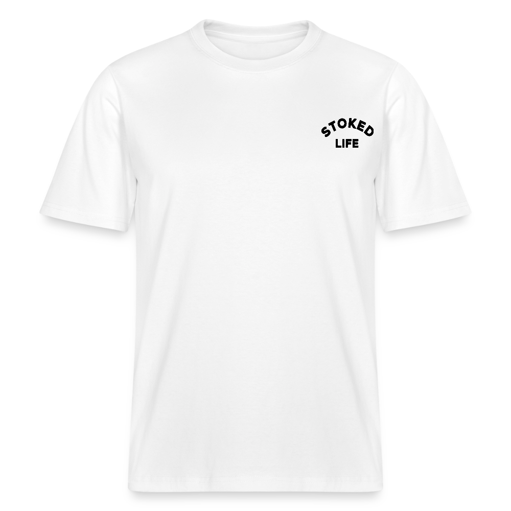 T-Shirt Coton Bio Homme / Femmes Stoked Life - white