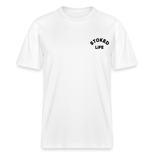 T-Shirt Coton Bio Homme / Femmes Stoked Life - white